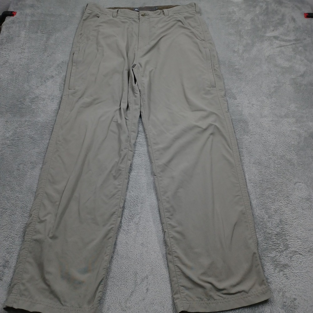 REI Pants Mens 36x32 Brown Outdoor Pockets Hiking Casual Regular Fit